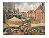 The Fair in Dieppe, Sunny Morning by Camille Pissarro