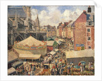 The Fair in Dieppe, Sunny Morning by Camille Pissarro