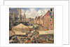 The Fair in Dieppe, Sunny Morning by Camille Pissarro