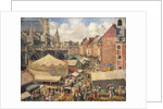 The Fair in Dieppe, Sunny Morning by Camille Pissarro