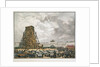 Raising of the Alexander Column in Saint Petersburg, 1836 by Anonymous