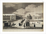 View of Izmailovsky Bridge and Barracks across the Fontanka River, late 18th century by Anonymous