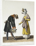 Parting of a Russian Officer with a Parisian Women, 1816 by Anonymous