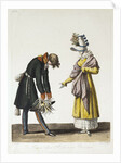 Parting of a Russian Officer with a Parisian Women, 1816 by Anonymous