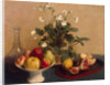 Flowers, Dish with Fruit and Carafe, 1865 by Anonymous