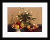 Flowers, Dish with Fruit and Carafe, 1865 by Anonymous