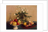 Flowers, Dish with Fruit and Carafe, 1865 by Anonymous
