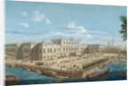 View of the Summer Palace of Empress Elizabeth at the Fontanka River in St. Petersburg, 1753 by Anonymous