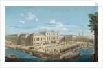 View of the Summer Palace of Empress Elizabeth at the Fontanka River in St. Petersburg, 1753 by Anonymous