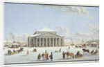 View of the Bolshoi Theatre in St Petersburg, early 19th century by Anonymous