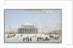 View of the Bolshoi Theatre in St Petersburg, early 19th century by Anonymous