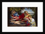 Rest on the Flight into Egypt with Saint Justina, 1529 by Anonymous