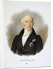 Portrait of the Secretary of State and reformers Count Michail Speransky,, 1839 by Anonymous