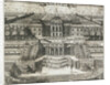 View of the Great Palace in Peterhof, 1717 by Anonymous