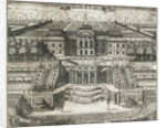 View of the Great Palace in Peterhof, 1717 by Anonymous
