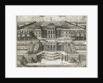 View of the Great Palace in Peterhof, 1717 by Anonymous