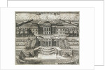 View of the Great Palace in Peterhof, 1717 by Anonymous