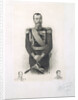Portrait of Emperor Nicholas II with Remarque-Portraits of Emperors Alexander I and Nicholas I, 1912 by Anonymous