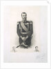 Portrait of Emperor Nicholas II with Remarque-Portraits of Emperors Alexander I and Nicholas I, 1912 by Anonymous