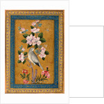 Bird Perching on a Blossoming Branch, 1696 by Anonymous