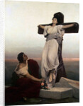 Christian Martyr on the Cross, (Saint Julia), 1865 by Anonymous