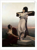 Christian Martyr on the Cross, (Saint Julia), 1865 by Anonymous