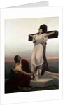 Christian Martyr on the Cross, (Saint Julia), 1865 by Anonymous