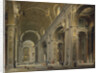 Interior of the Basilica of Saint Peter in Rome, 1750s by Anonymous