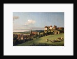 View of Pirna from the Sonnenstein Castle, 1750s by Anonymous