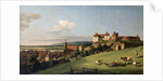 View of Pirna from the Sonnenstein Castle, 1750s by Anonymous