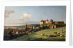 View of Pirna from the Sonnenstein Castle, 1750s by Anonymous