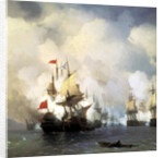 The Naval Battle of Chesma on 5th July 1770, 1848 by Anonymous