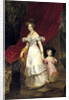Portrait of Grand Duchess Elena Pavlovna of Russia with her daughter Maria, 1830 by Anonymous