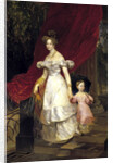 Portrait of Grand Duchess Elena Pavlovna of Russia with her daughter Maria, 1830 by Anonymous
