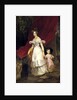 Portrait of Grand Duchess Elena Pavlovna of Russia with her daughter Maria, 1830 by Anonymous