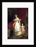 Portrait of Grand Duchess Elena Pavlovna of Russia with her daughter Maria, 1830 by Anonymous