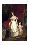 Portrait of Grand Duchess Elena Pavlovna of Russia with her daughter Maria, 1830 by Anonymous