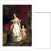 Portrait of Grand Duchess Elena Pavlovna of Russia with her daughter Maria, 1830 by Anonymous