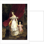 Portrait of Grand Duchess Elena Pavlovna of Russia with her daughter Maria, 1830 by Anonymous
