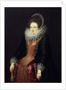 Portrait of a Lady with a Fan, 1610s by Flemish Master