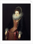 Portrait of a Lady with a Fan, 1610s by Flemish Master