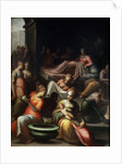 The Nativity of John the Baptist, 16th century. by Giovanni Battista Naldini