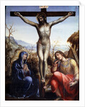The Crucifixion with the Virgin and John the Baptist, c1540. by Sodoma