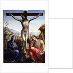 The Crucifixion with the Virgin and John the Baptist, c1540. by Sodoma