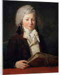 Portrait of a Young Man holding a Folder with Drawings, 1791. by Francois-Andre Vincent
