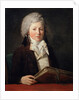 Portrait of a Young Man holding a Folder with Drawings, 1791. by Francois-Andre Vincent