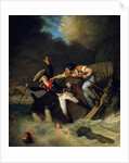 The death of Duke Leopold of Brunswick during a flood in Brunswick, Germany, 1785 by Pierre Alexandre Wille