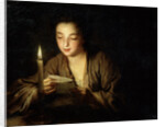 Girl with a Candle, late 17th or early 18th century. by Jean-Baptiste Santerre