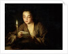 Girl with a Candle, late 17th or early 18th century. by Jean-Baptiste Santerre