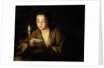 Girl with a Candle, late 17th or early 18th century. by Jean-Baptiste Santerre